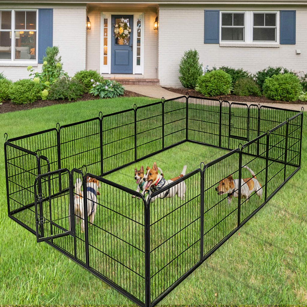 16 Panel Metal Pet Playpen with Door K6945