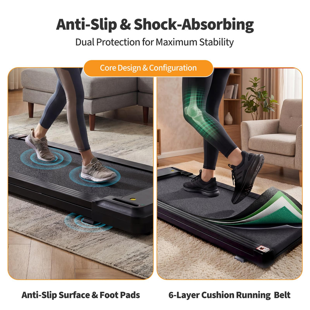 Black Portable 3-in-1 Walking Pad Treadmill H82337