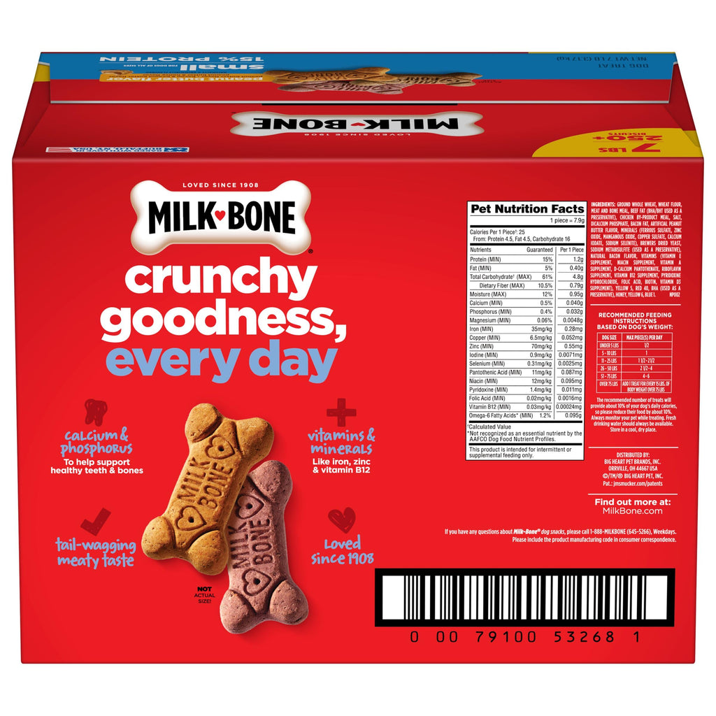 Peanut Butter Flavor Small Dog Treats 7 Lb L30215