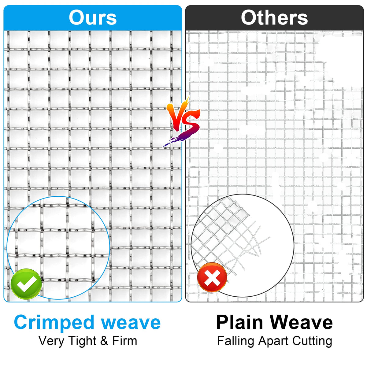 2Pack 5 Mesh 11 X 14.2 inch Crimped Mesh Screen B77048