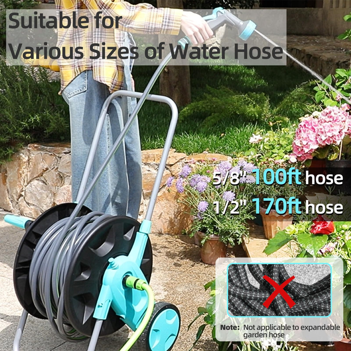 Garden Hose Reel Cart U34143