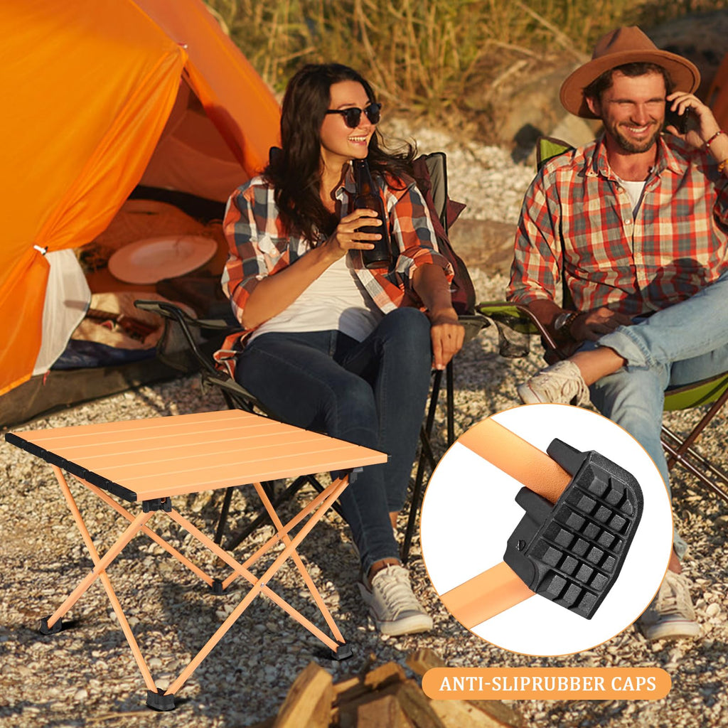 Portable Folding Camping Table Aluminum Top V2669