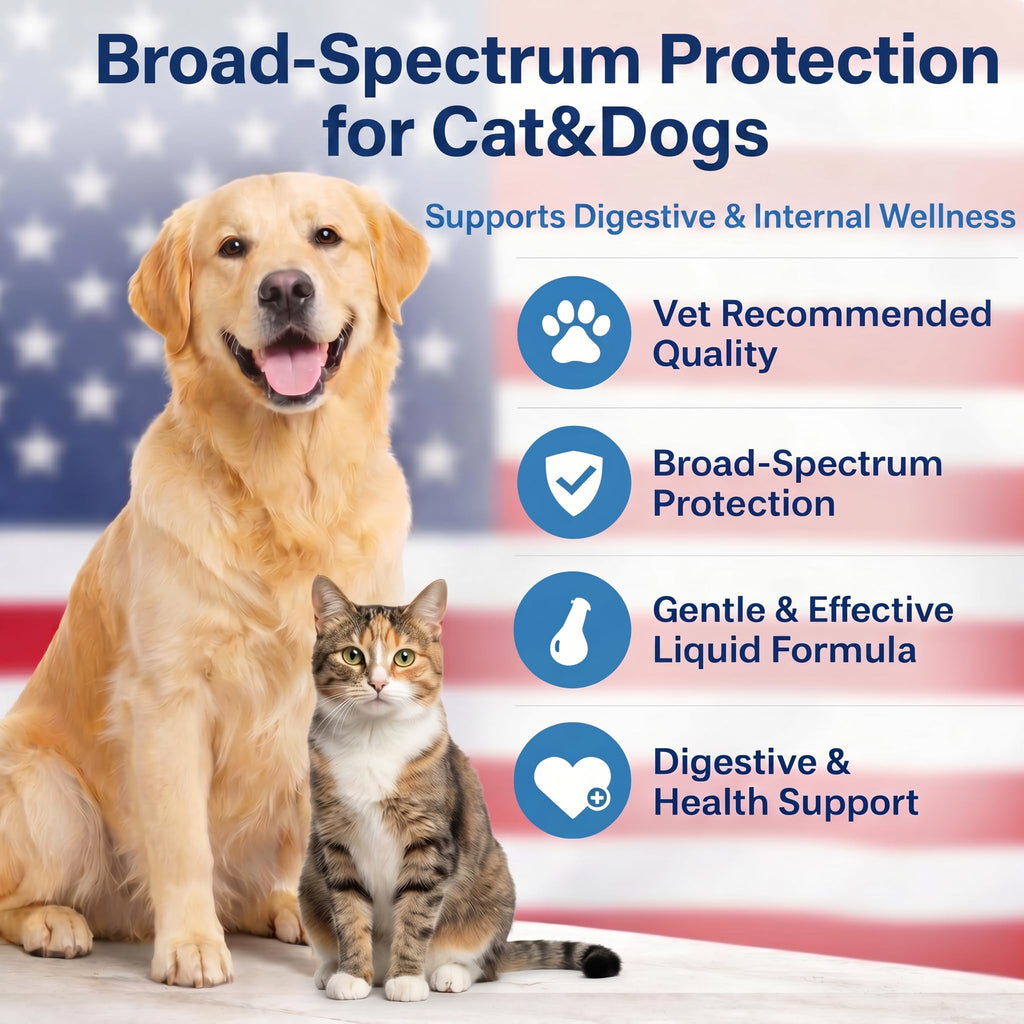 Dog & Cat Worm Care Liquid 3.38 fl oz M856234