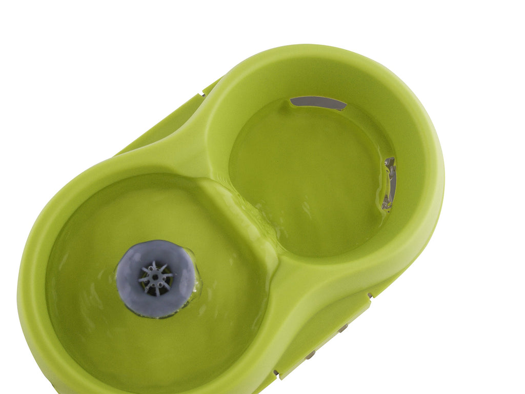 Lime Green Translucent Black 67 fl. oz Cat Water Fountain Y483848