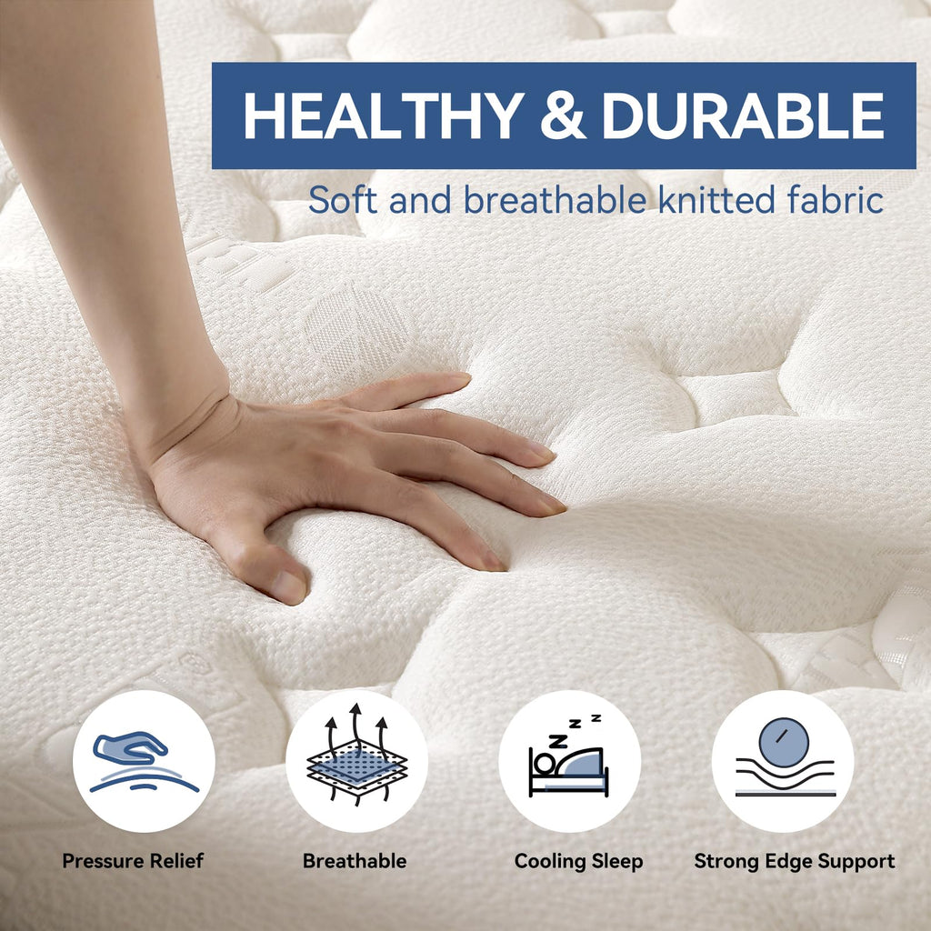10 Inch Full Size Hybrid Pocket Spring Mattress J69850