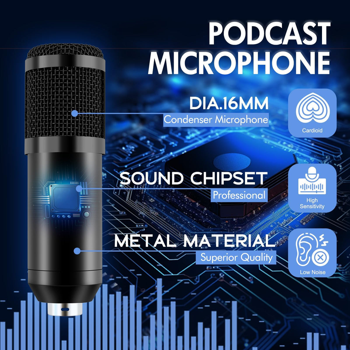 Podcast Equipment Bundle with Voice Changer P2465