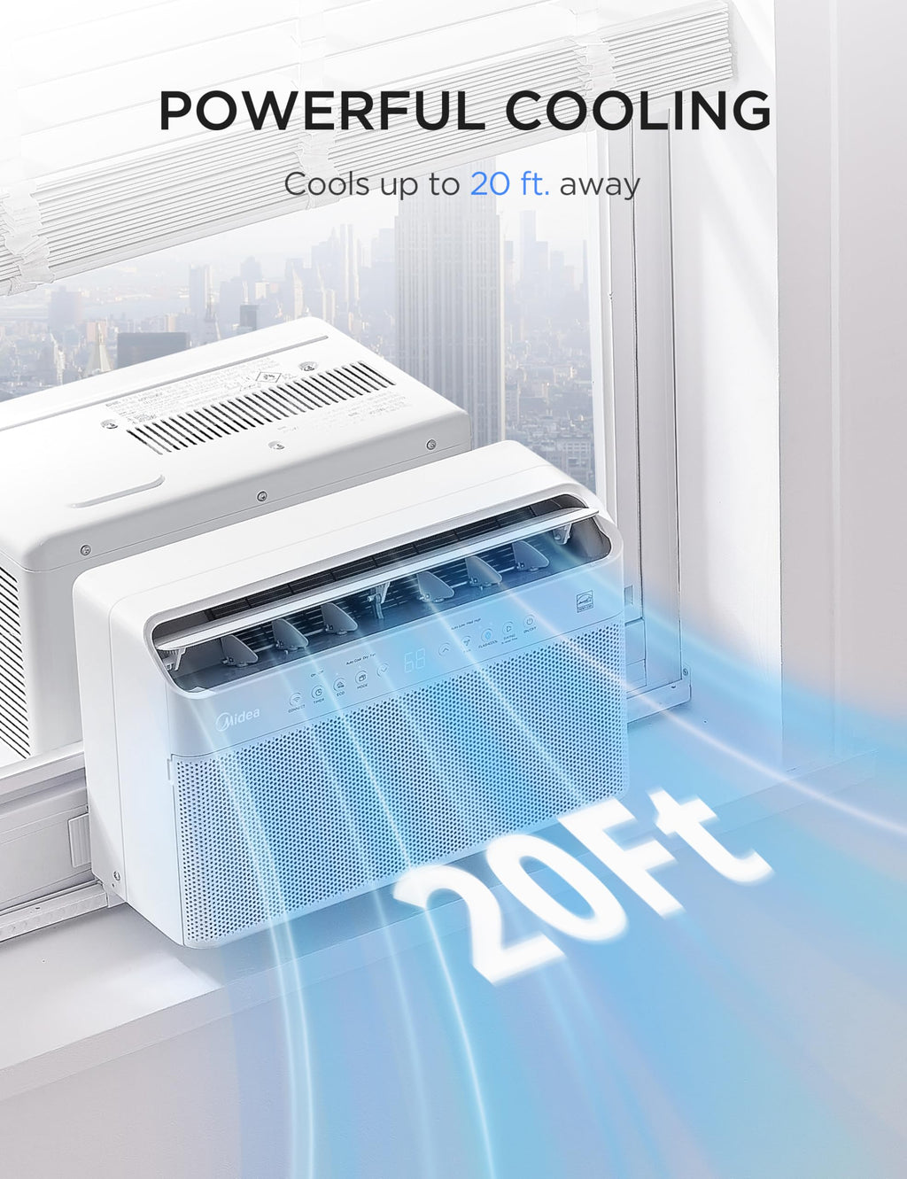 10,000 BTU Smart Inverter Window AC F3430