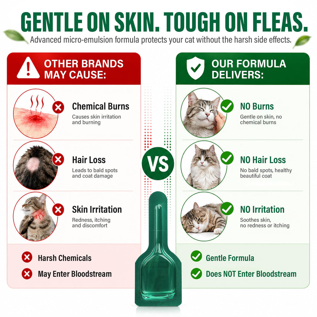 Flea and Tick Drops for Cats 6 Pack I4455