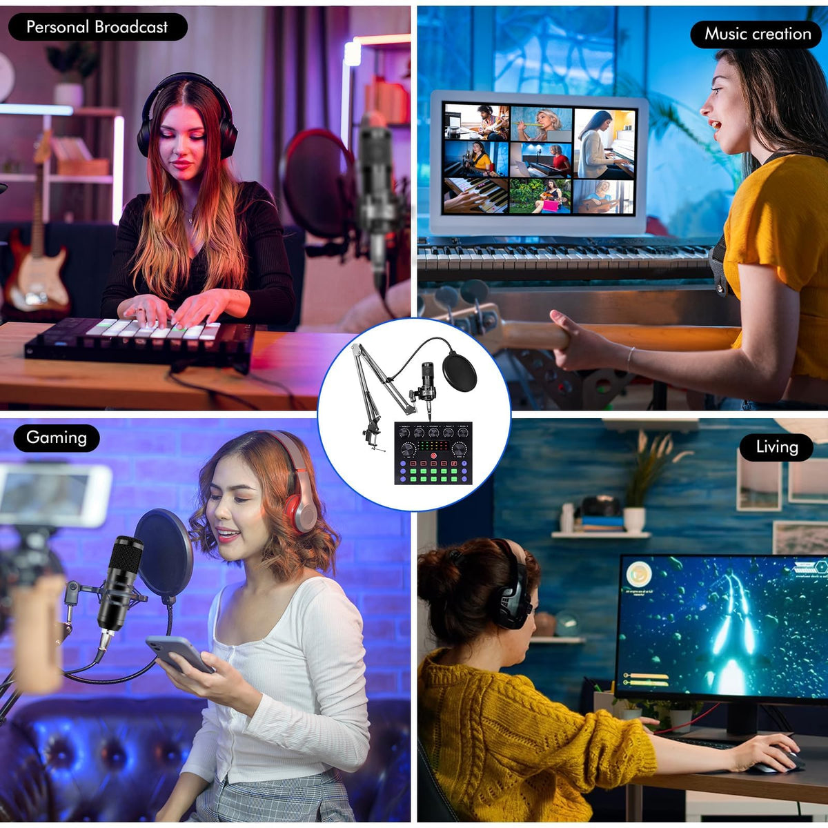 Podcast Equipment Bundle with Voice Changer P2465