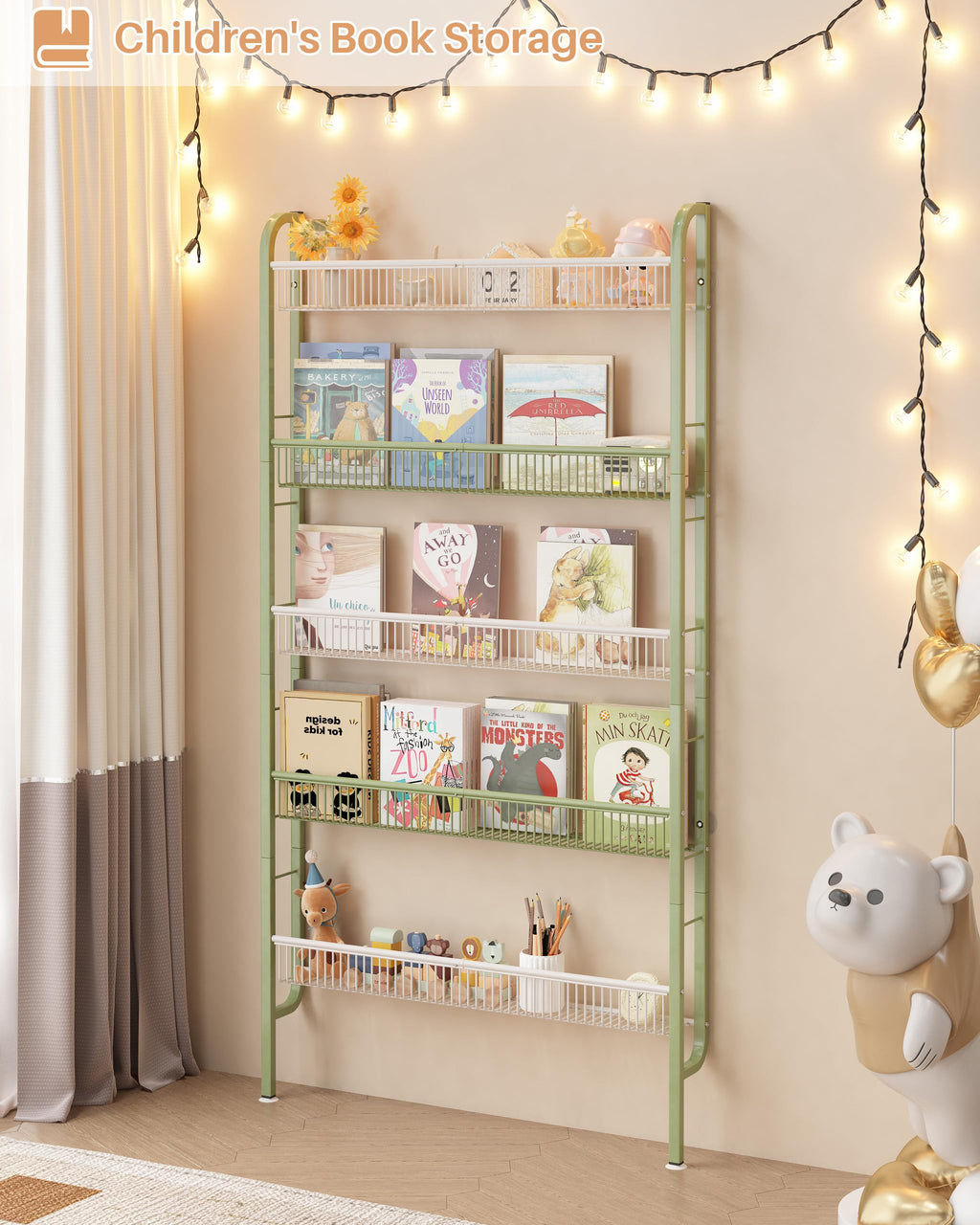 Narrow 5-Tier Bathroom Storage Rack C578