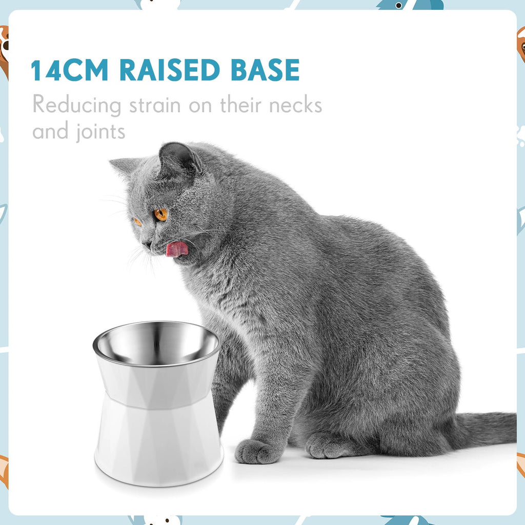 2 Pcs Elevated Cat Bowls F243