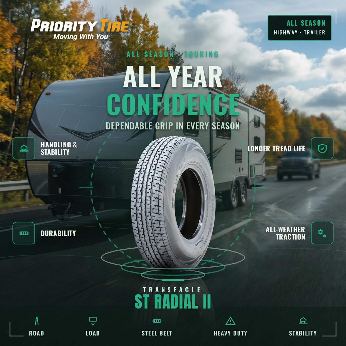 All Season 10 Ply Tire J699