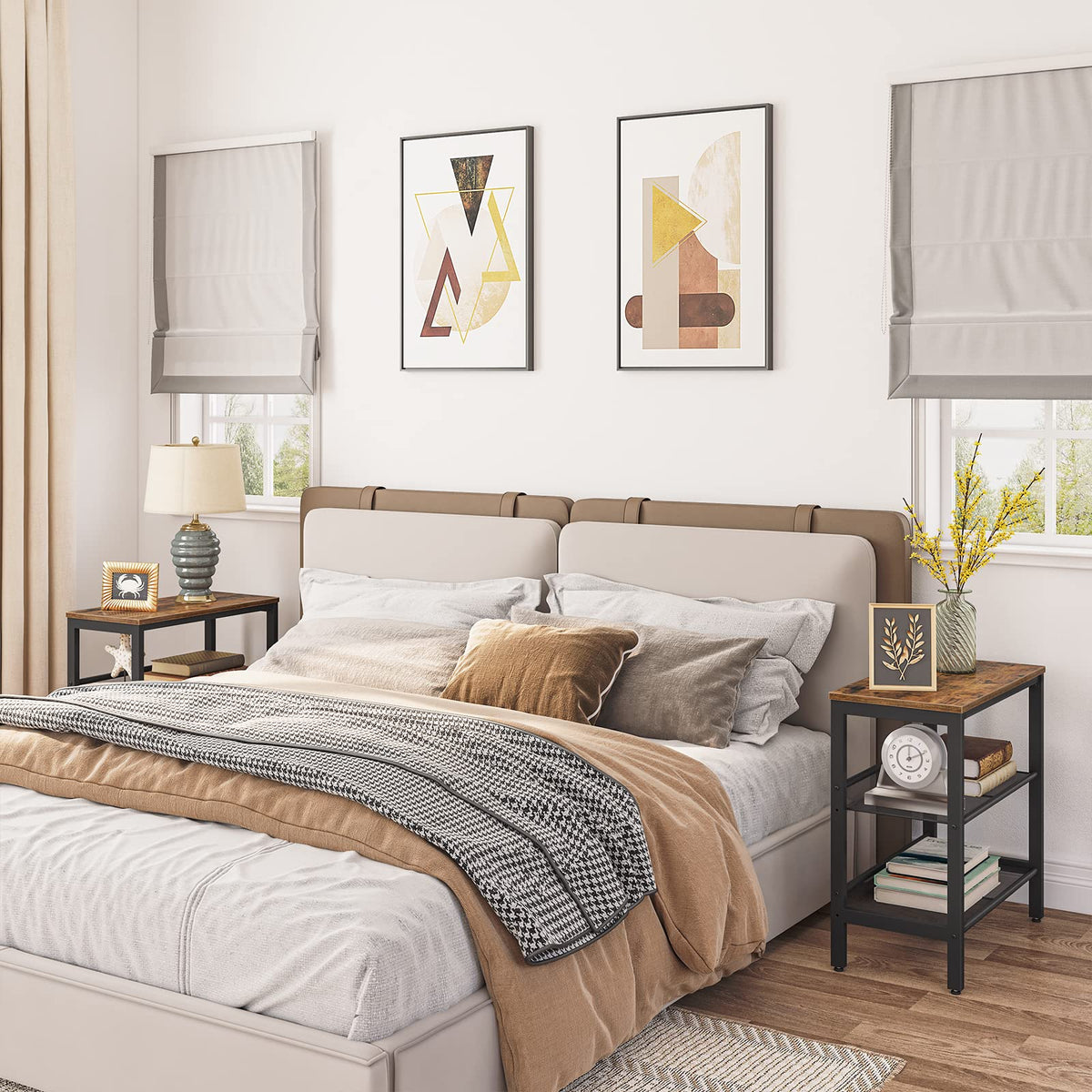 3-Tier Narrow End Table with Adjustable Shelves H961566