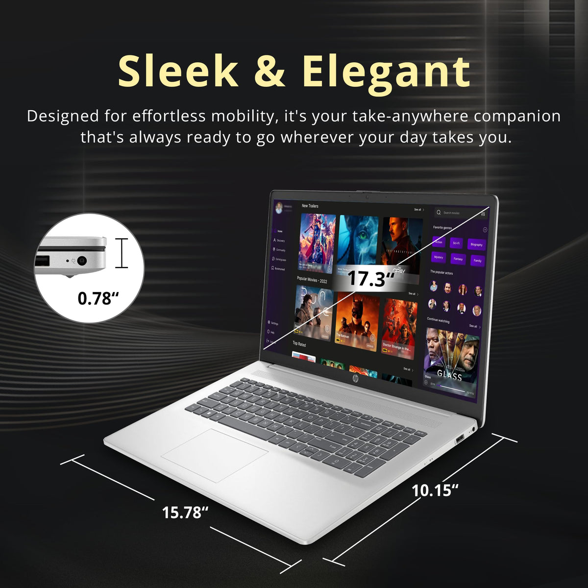 17.3" HD+ Touchscreen Laptop, AMD Ryzen 5, 16GB RAM, 1.5TB Storage, Silver L4334