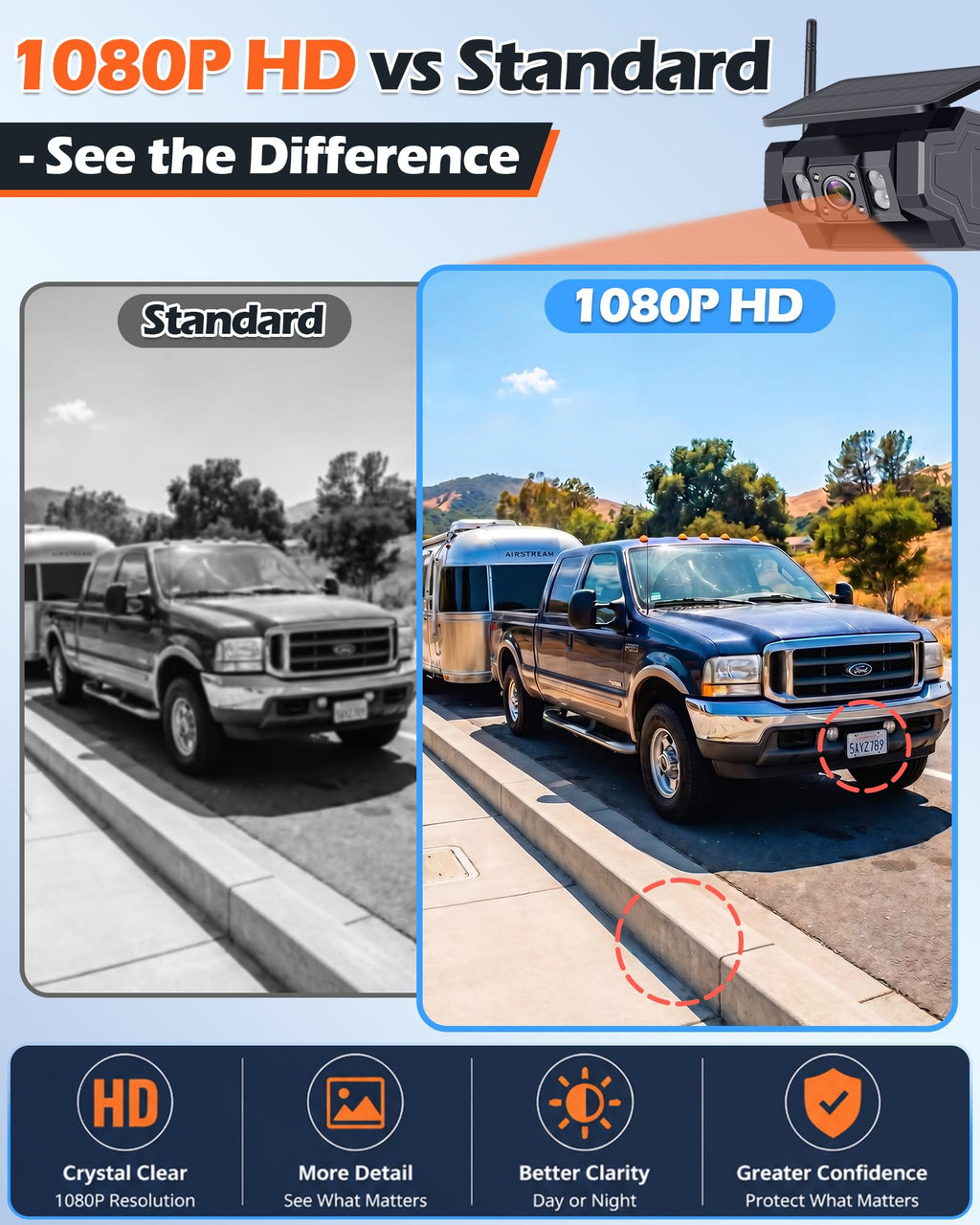 1080P Magnetic Wireless Backup Camera E259