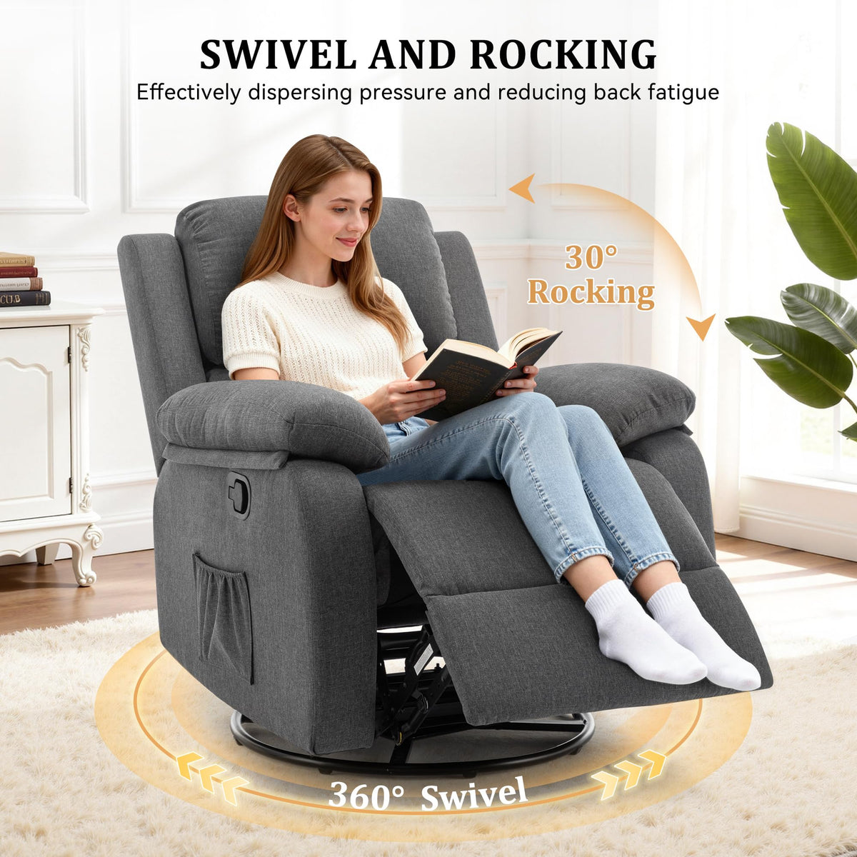 360 Swivel Rocker Recliner Chair J95680