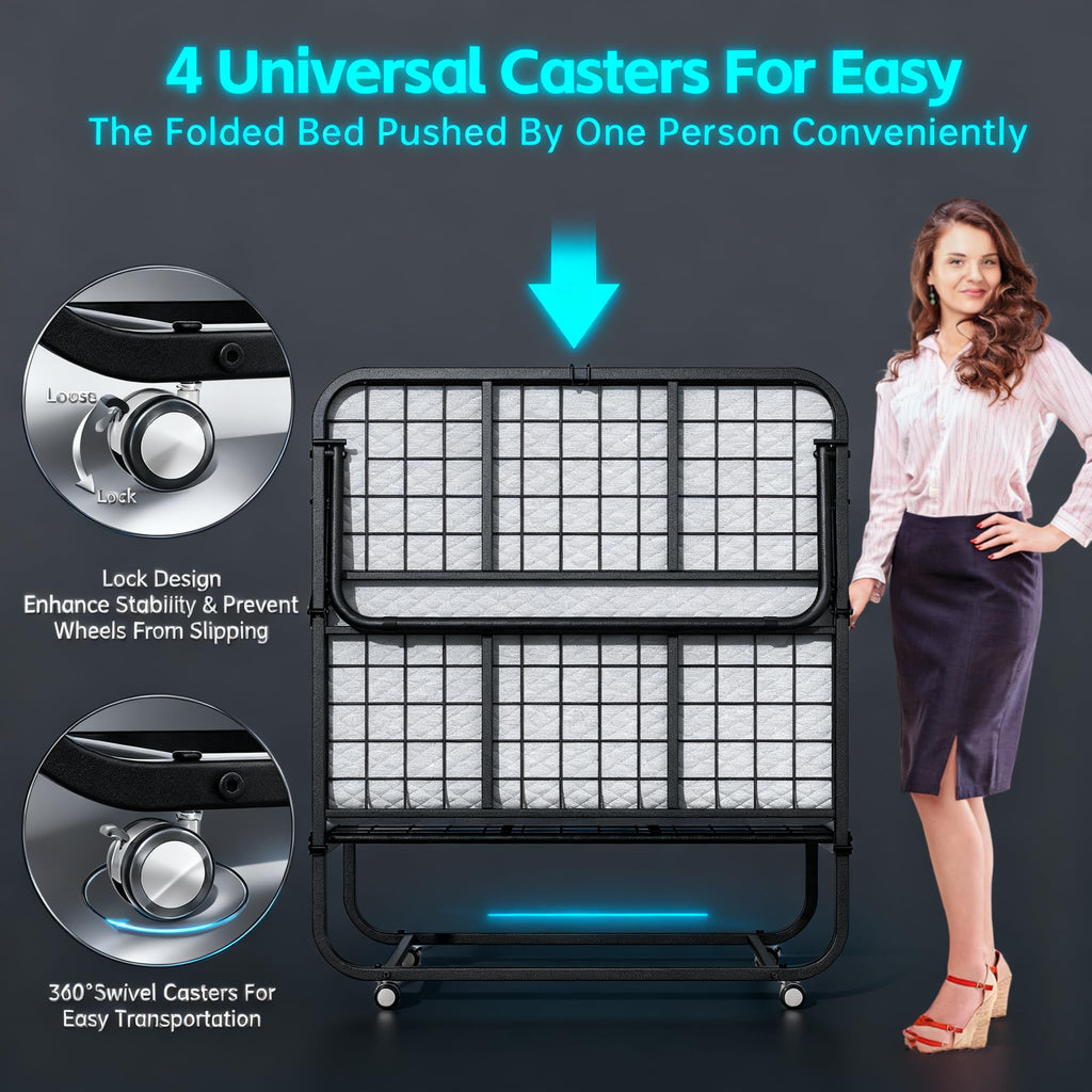 Folding Bed with Mattress X26410