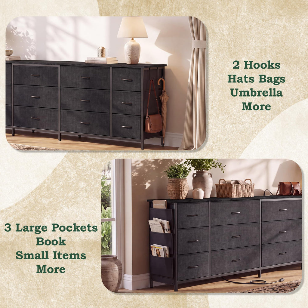 80.7" 15 Drawer Long Dresser R690514