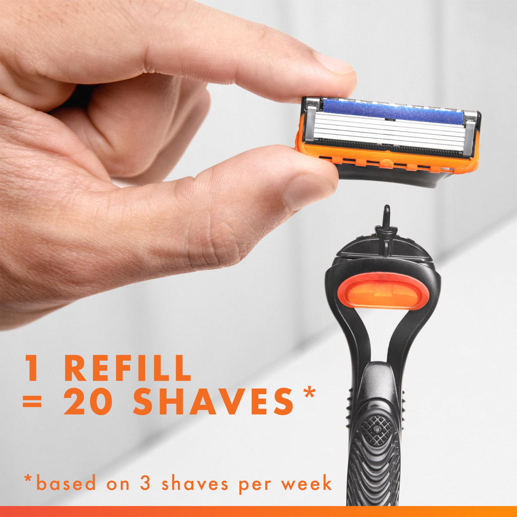 Razor Handle + 2 Razor Blade Refills E625