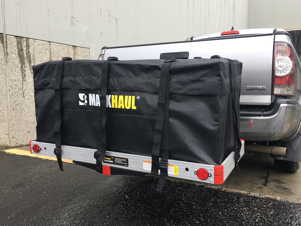 Aluminum Hitch Cargo Carrier with High Side Rails J9148