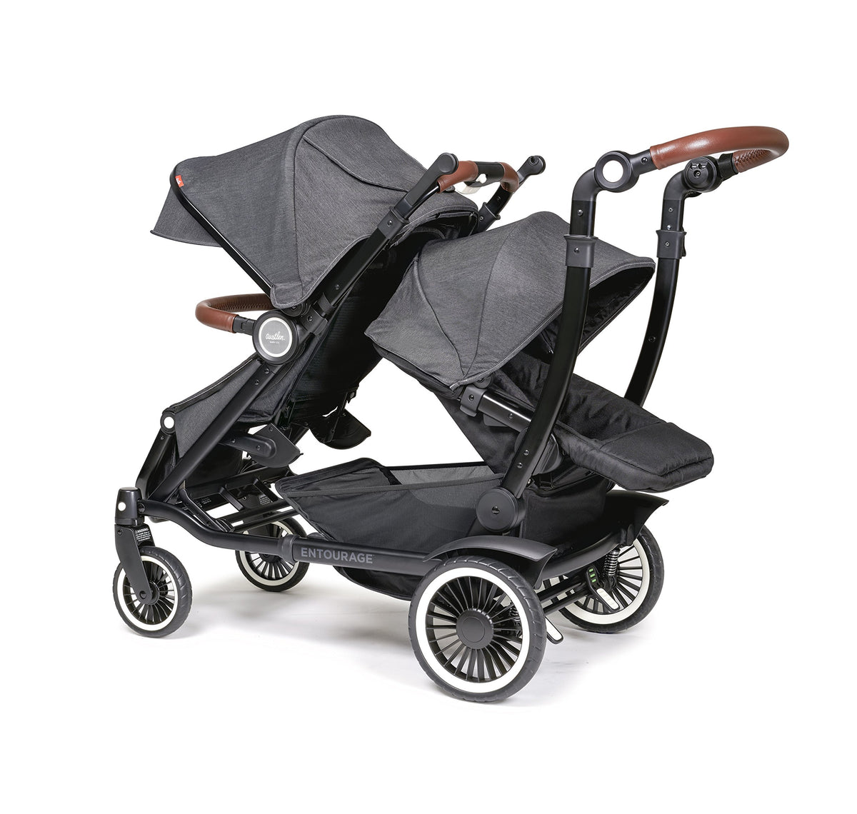 Black Double Stroller D6970