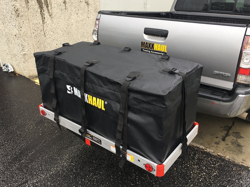 Aluminum Hitch Cargo Carrier with High Side Rails J9148